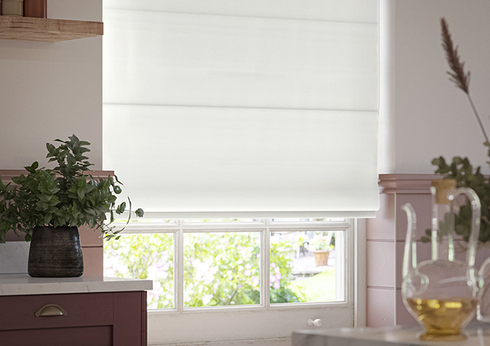Menton, Grey Haven - Motorised Roman Blind - Image 5